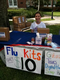Flu Kits at University of Florida 2009