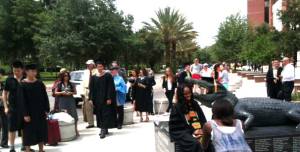 Bull Gator statue, photo taken with Bull Gator statue