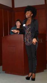 Rokeshia Ashley shared inClass, an app that can help students -- or faculty -- get organized. 