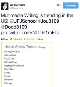 #JOU3109 trending - screen capture
