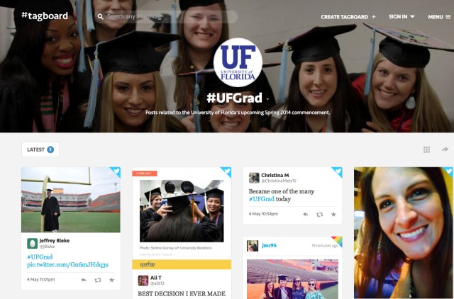 #UFGrad on Tagboard