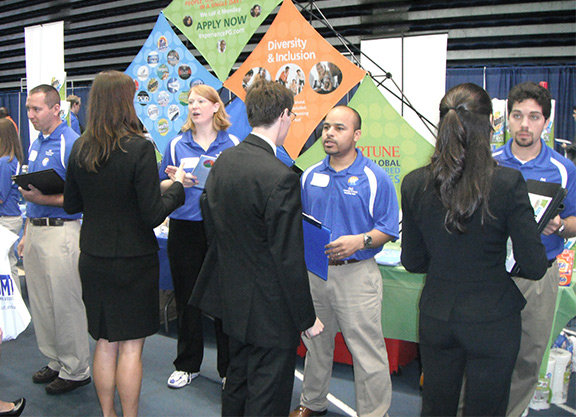 Interviewing at UF's Career Showcase