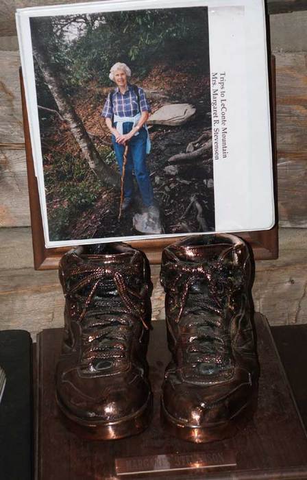 Margaret Stevenson - notebook and hiking boots