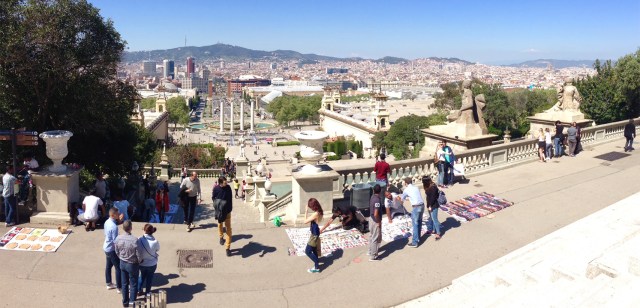 View of Barcelona from the National Museum of Art of Catalunya