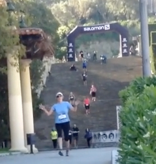 Finishing Salomon Run Barcelona