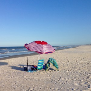 beach umbrella - photo by Julie Dodd