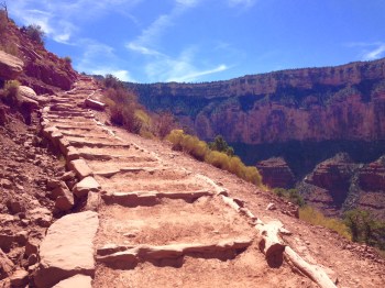 Stairs on South Kaibab Trail - photo by Julie Dodd