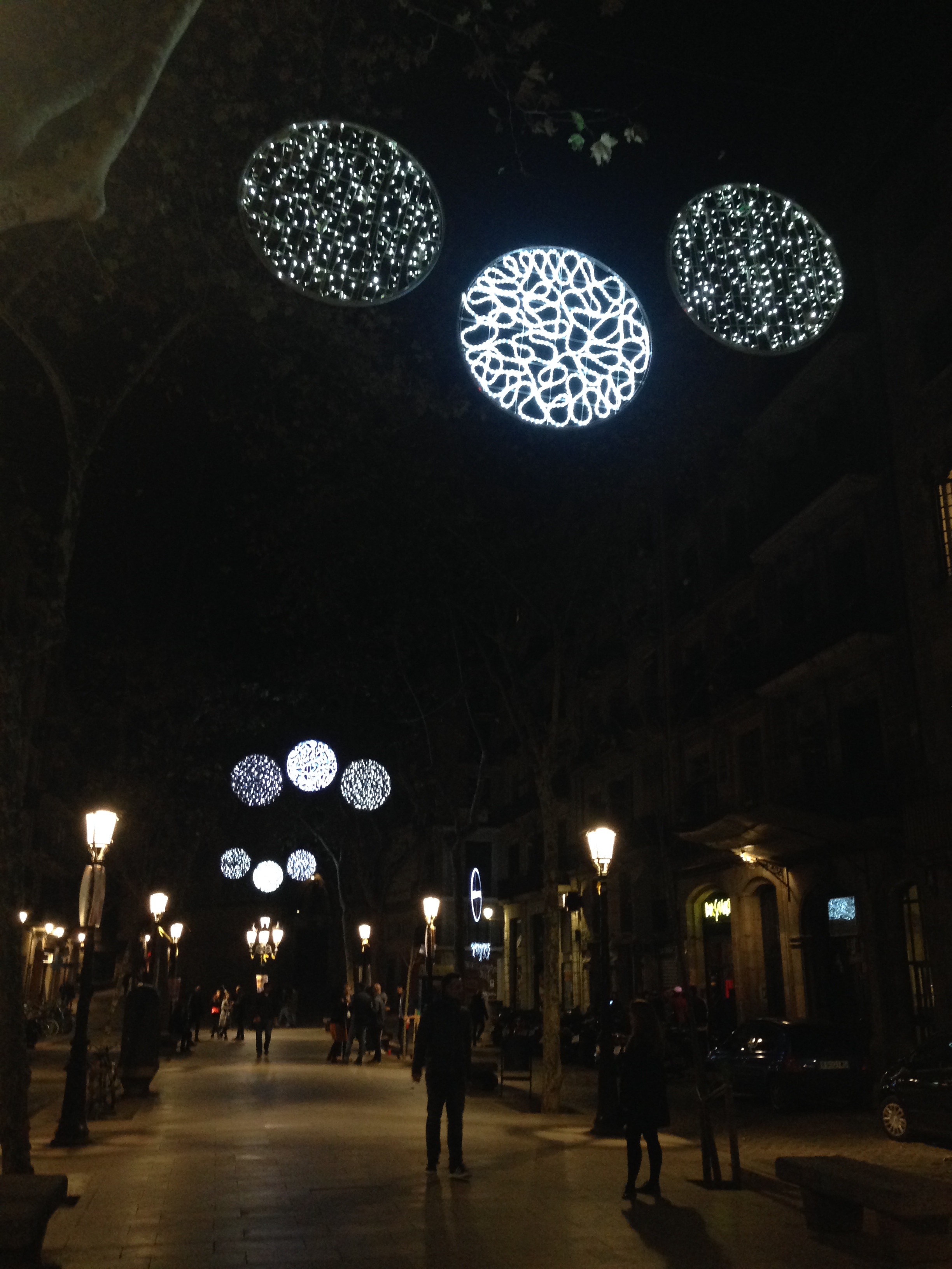 Christmas lights in Barcelona
