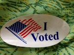 "I Voted" sticker