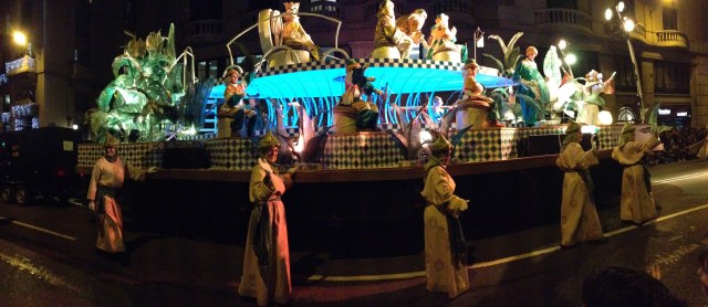 King's float in BCN Three Kings Parade