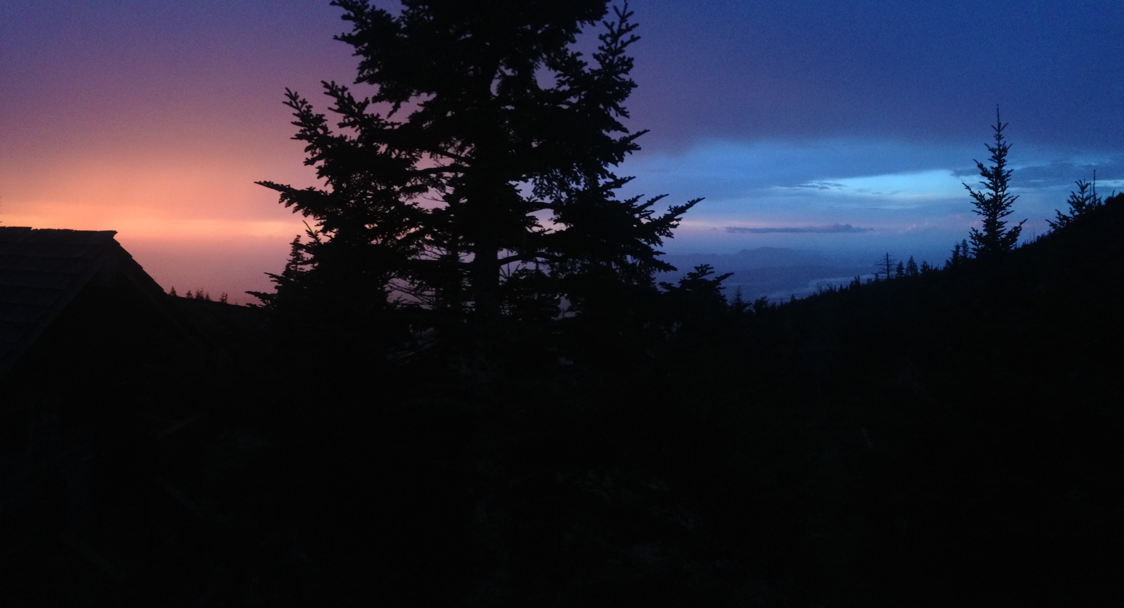 sunset at LeConte Lodge