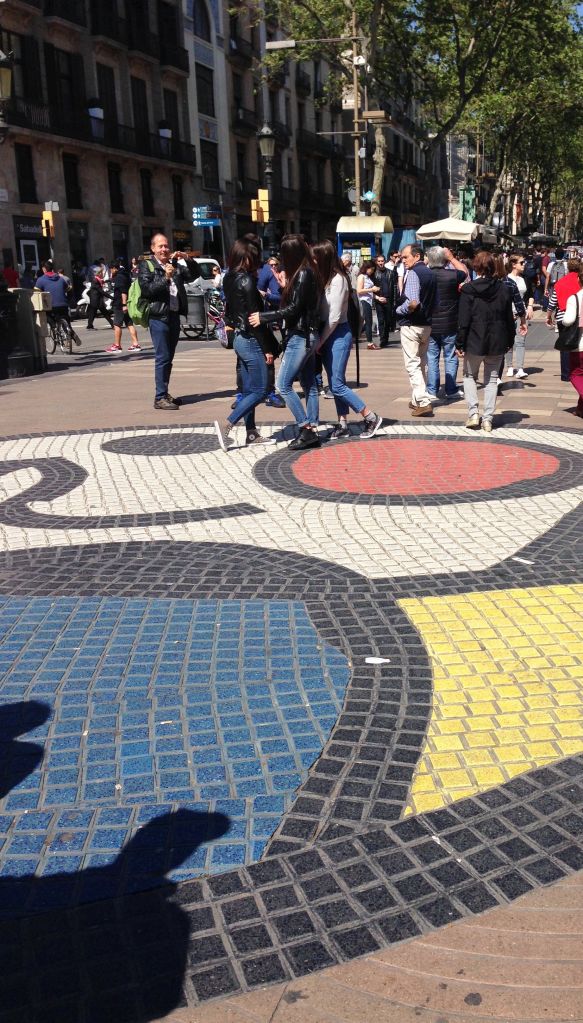 Joan Miro sidewalk mosaic