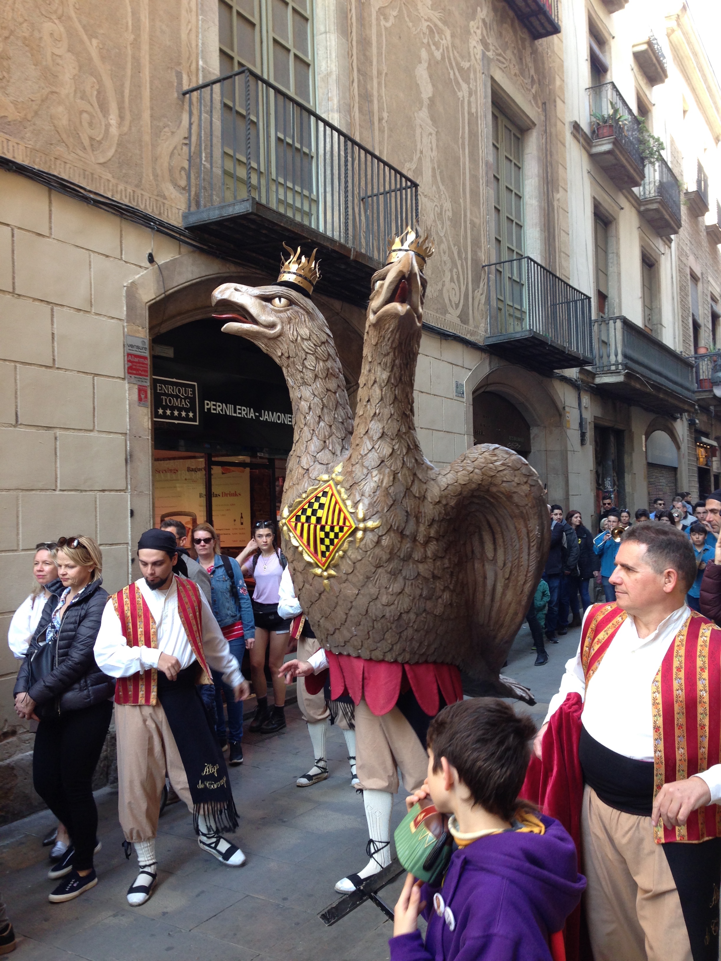 Eagle of Barcelona in Festes de San Jose Oriol