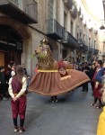 Lion performing in Festes de San Jose Oriol